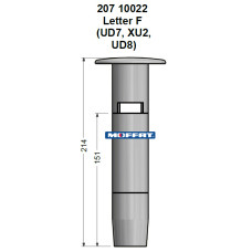 207 10022 - UPSTAND F 212MM XU/UD