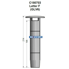 C180703 - DRAIN UPSTAND AL/UD